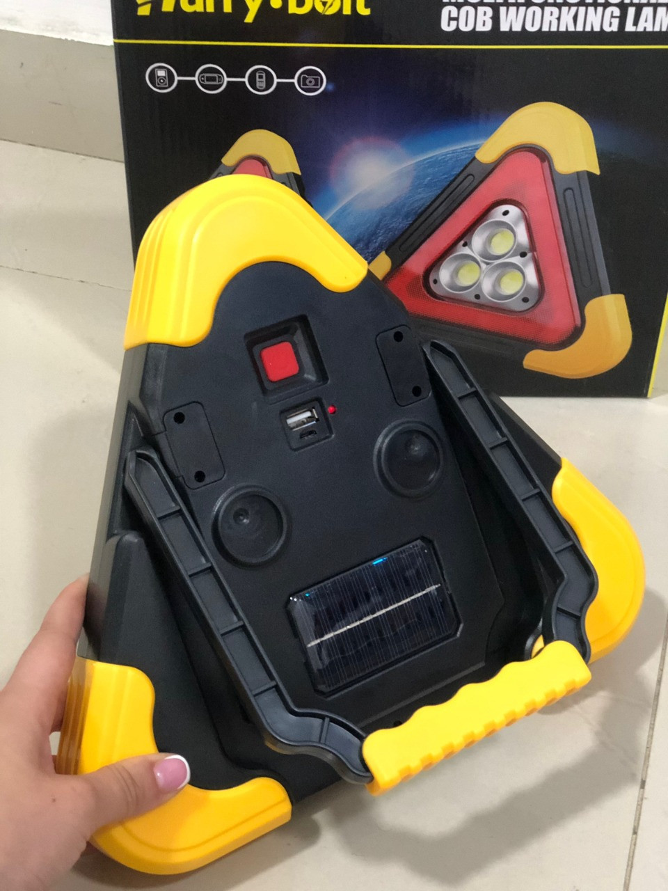 Lampara Triangulo de emergencia recargab